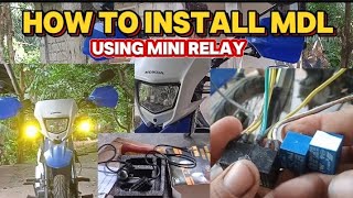 Paano mag kabit ng MINI DRIVING LIGHT with passing light HONDA XRM 125 [upl. by Fallon]