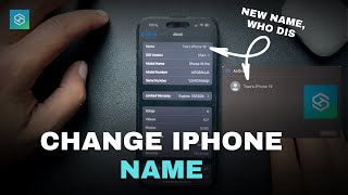 How to Change iPhone Name Any Model [upl. by Udelle590]