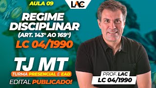 Aula 09  LC 041990  Regime Disciplinar Art143° ao 169° [upl. by Ahsenar]