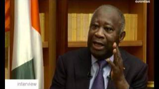 EXCLUSIF  Laurent Gbagbo sexplique sur euronews [upl. by Hux]