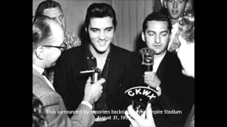 Elvis interview August 31 1957  Vancouver Canada [upl. by Pantheas]