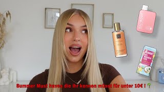 8 Summer Must haves die ihr kennen müsst unter 10€  🥥🌴 Joline Elisa [upl. by Ecirahc]