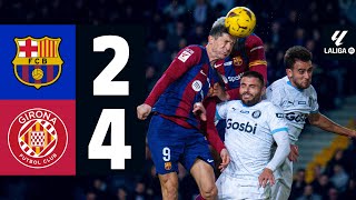 FC BARCELONA 2 vs 4 GIRONA  LALIGA 202324 MD16 [upl. by Rolyak]