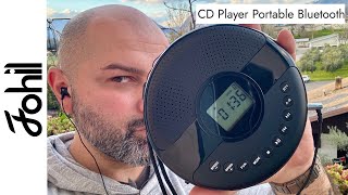 Fohil  The Best CD Player Portable Bluetooth with Speakers  Old School [upl. by Devlin642]