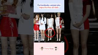 Curiosidades corporales impactantes de idols kpop shorts [upl. by Iahc768]