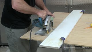 How To Make A Straight Cut Using A Circular Saw [upl. by Georgianna]