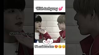 Taekook love story 💕🤫😍bts love jungkook taehyung armygirl btsarmy viralshort [upl. by Enirtak]