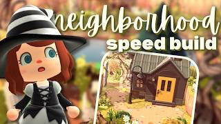 I Made a Witchy Neighborhood  ACNH Speed Build [upl. by Tremayne51]