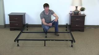 How to Assemble a Queen Bed Frame Steel Malouf Frame [upl. by Slemmer]