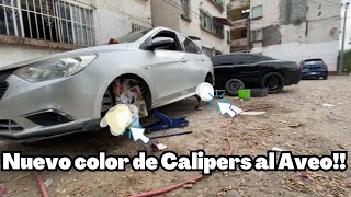 Cambio de color a los Calipers de mi Aveo NG 2018 ‼🚗🔥👌💯 [upl. by Tiffanie]