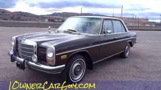 73 Mercedes 220D Diesel W114 W115 2 Owner Walkaround Youngtimer Classic [upl. by Aneres484]