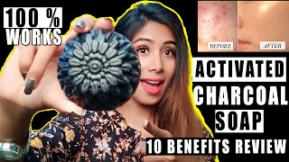 Best Charcoal Soap in India with Price 2020  Skin Whitening Deep Cleaning [upl. by Horsey]