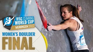 Womens Boulder final  Meiringen 2022 [upl. by Lane]