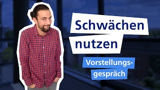 WAS SIND IHRE SCHWÄCHEN Beispiele  No Go’s I Vorstellungsgespräch 🚀 I Traumjob [upl. by Machutte]