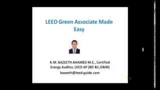 Green Building or LEED Green Associate Made Easy Beginners Guide Conserve Academy [upl. by Nilknarf]