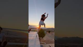 FLIPPIN AT SUNSET 🧡💛💗 [upl. by Oikim472]