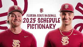 FSU Baseball Schedule Release  Pictionary Edition [upl. by Ibed395]