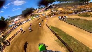 GoPro HD Kyle Chisholm Moto 2 Lap 2012 Lucas Oil Pro Motocross Championship Budds Creek [upl. by Nannaihr]