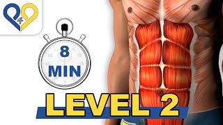 Abs workout how to have six pack  Level 2 [upl. by Stokes]