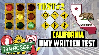 California DMV Written test 2024 ✅ Permit Practice Test 2 [upl. by Eirased]