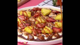 Fruits Chocolate Pie 🥧🍍🍓🍫 Easy amp Quick Pie Decorating Hacks🍓 Shorts [upl. by Noizneb]