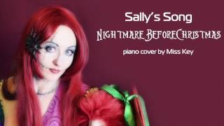 Nightmare before Christmas  Sallys Song  piano cover by Miss Key [upl. by Groos]