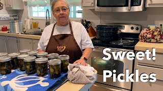 Simple Sweet Pickle Canning [upl. by Yeclehc941]