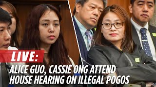 LIVESTREAM Alice Guo Cassie Ong attend Congress quad comm hearing on illegal POGOs  ABSCBN News [upl. by Rotow320]