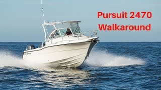 Pursuit 2470 Walkaround  sold [upl. by Ikciv]