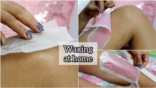 How to use Veet Wax Strips  Waxing at Home Step by Step [upl. by Yattirb803]