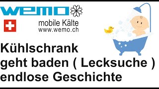 Kühlschrank geht Baden Lecksuche Kältemittelverlust kühlt nicht Vitrifrigo C85i [upl. by Allemat]