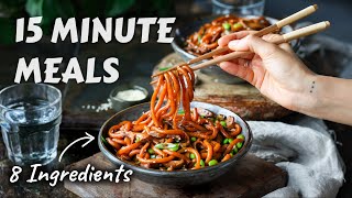 15minute meals when you don’t feel like cooking 8 ingredients or less [upl. by Quillan287]