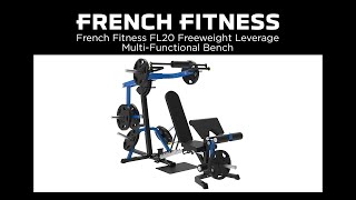 French Fitness FL20 Freeweight Leverage Multi Functional Bench [upl. by Aserehc]