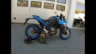 Picking up my new Suzuki GSX8S at the dealer and first ride henting av ein ny GSX8S of første tur [upl. by Mori]