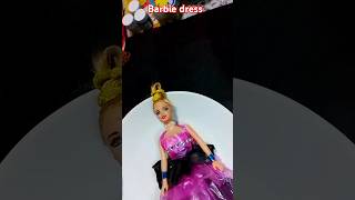 Barbie dress making with plastic 👗👗👗 Doll dress making easy shorts ytshorts trending [upl. by Sirred]