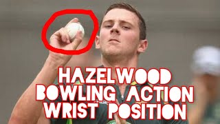 Josh Hazelwood Bowling Action Slow Motion Wrist Position Best Wickets 2021 [upl. by Naawaj]