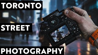 Relaxing 20 Minutes of Rainy POV Street Photography Toronto [upl. by Hazrit244]