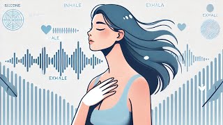 woman female inhale exhale sigh breathing Sound Effect with drawing [upl. by Nwahsel]