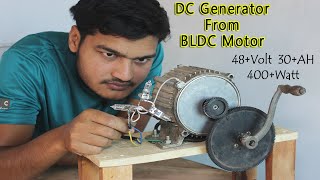 How To Make DC Generator From BLDC Motor [upl. by Eiznik]