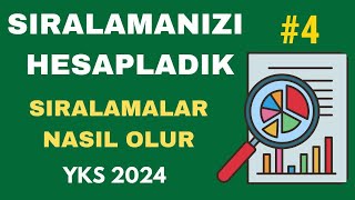 NETLERİNİZİ Yazın Sıralamanızı HESAPLAYALIM  YKS 2024 Sıralama Tahmin Sıralamalar Nasıl Olur [upl. by Arrahs]