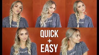 5 EASY HAIR STYLES WITH EXTENSIONS  Eden Hair Extensions [upl. by Tallu]