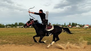 Horseback Archery in Kyrgyzstan 2024 [upl. by Gunilla]