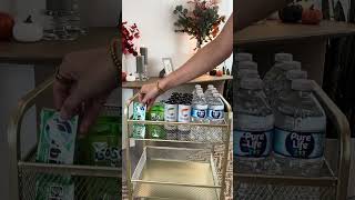 Lets unpack with me Snack cart for our delivery drivers unpackwithme snacks restock asmr [upl. by Atikam708]