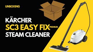 Kärcher SC 3 EasyFix Premium Unboxing  Steam Cleaner [upl. by Orvas]