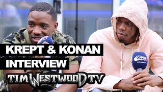 Krept amp Konan on new mixtape shutting down Wireless touring the world  Westwood [upl. by Alysia]