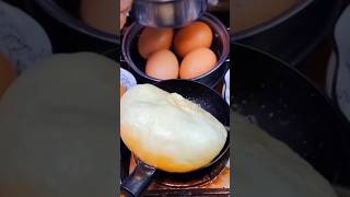 Miniature kitchen set cooking egg Bubble asmr shortsviral minifoods streetfood foodnerd recipes [upl. by Vonny]