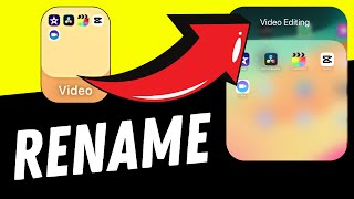 How to RENAME App Folders on the iPad [upl. by Essirahc]