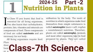 Nutrition in plants  class 7  chapter 1 NCERT [upl. by Madelaine]