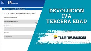 Devolución del IVA tercera edad adultos mayores SRI Ecuador [upl. by Orrin]