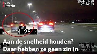 Verkeerspolitie twee Audis lappen verkeersregels aan hun laars  RTV Utrecht [upl. by Niattirb]